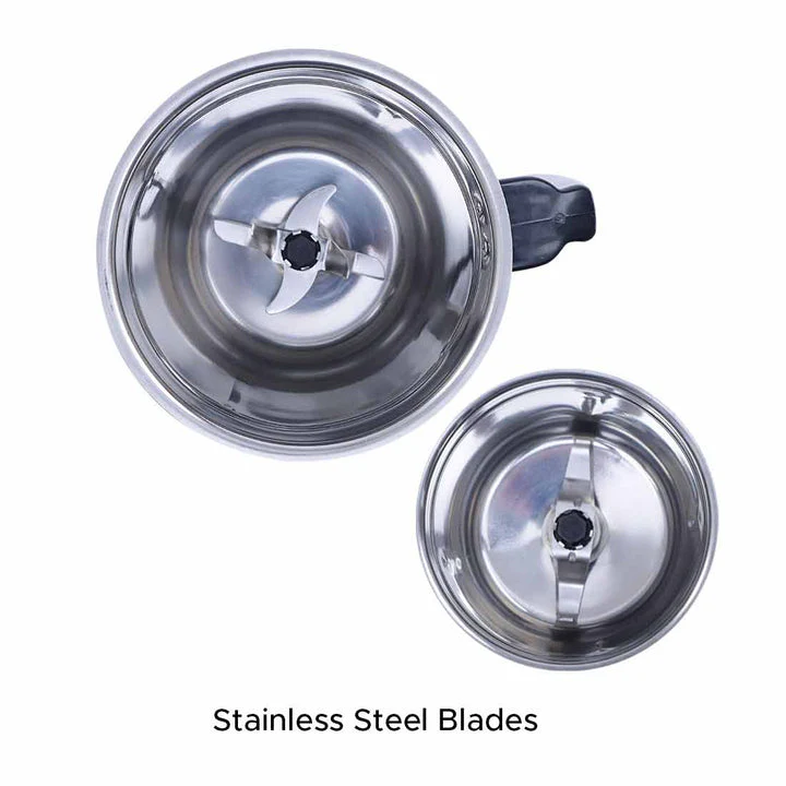 Capri Mixer Grinder 750W, 3 Stainless Steel Jars, Black & Red, 5 Years Warranty - Image 6