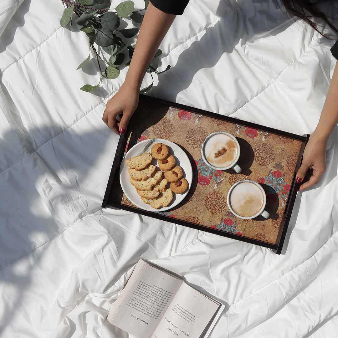 Casablanca Damask Motif Tray - Large - Image 4