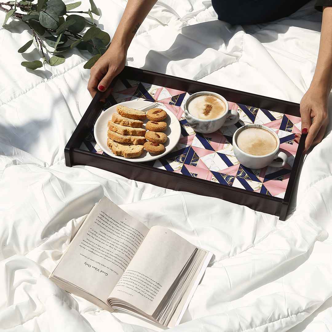 Casablanca Marble Mosaic Tray - Large - Image 3