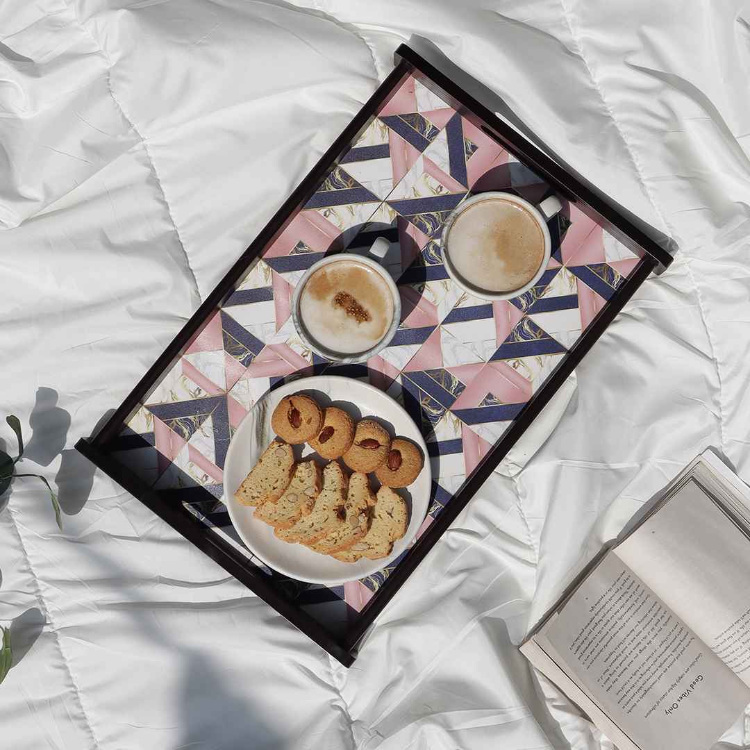 Casablanca Marble Mosaic Tray - Large - Image 7