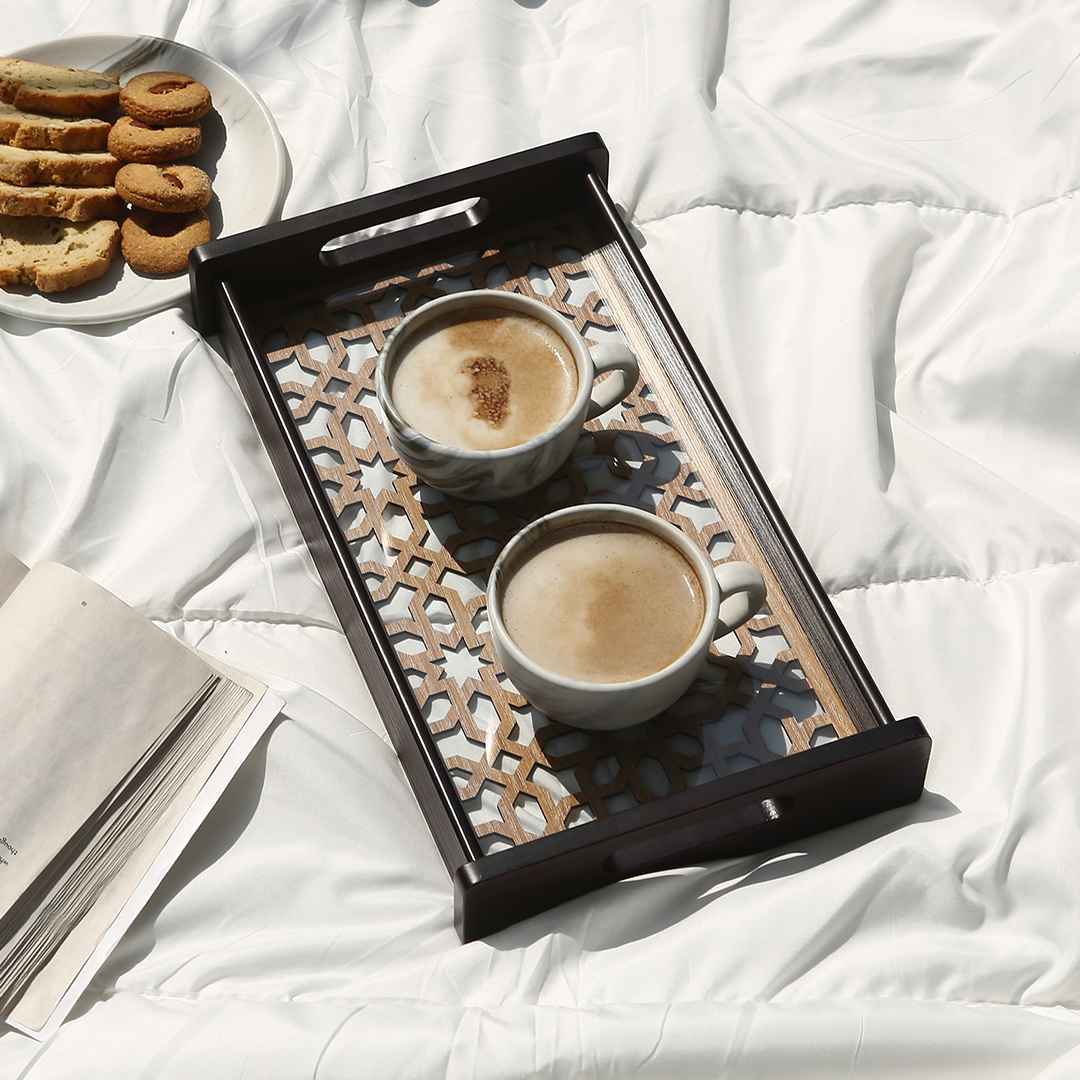 Casablanca Ornamental Tile Glass Tray -Small - Image 3