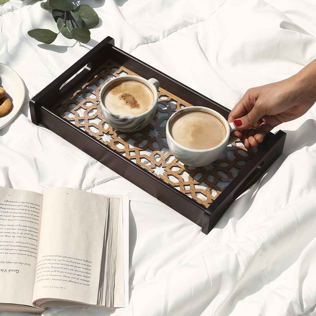 Casablanca Ornamental Tile Glass Tray -Small - Image 5