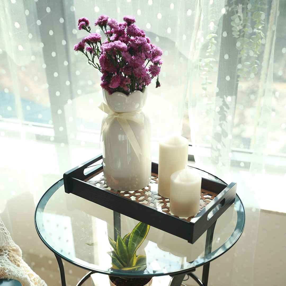 Casablanca Ornamental Tile Glass Tray -Small - Image 6