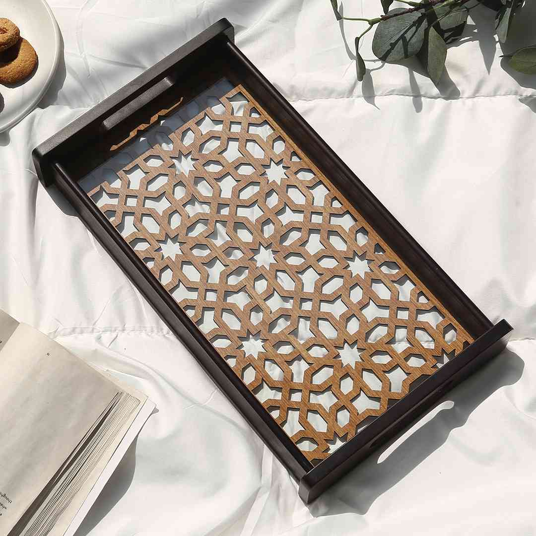 Casablanca Ornamental Tile Glass Tray -Small - Image 7