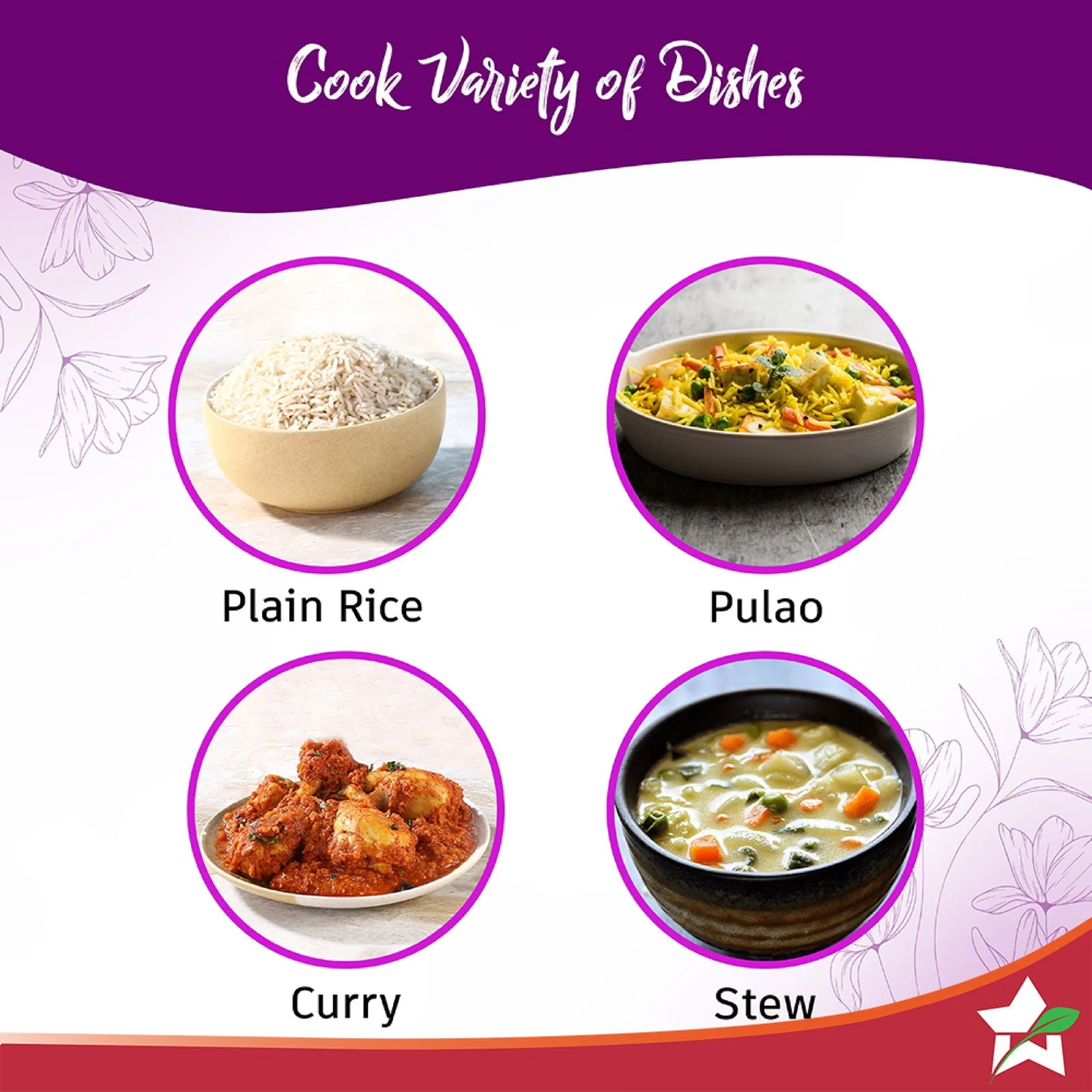 Nutri Cook Rice Cooker with Single Bowl, 1.8 Litres, 2 Years Warranty - Image 4