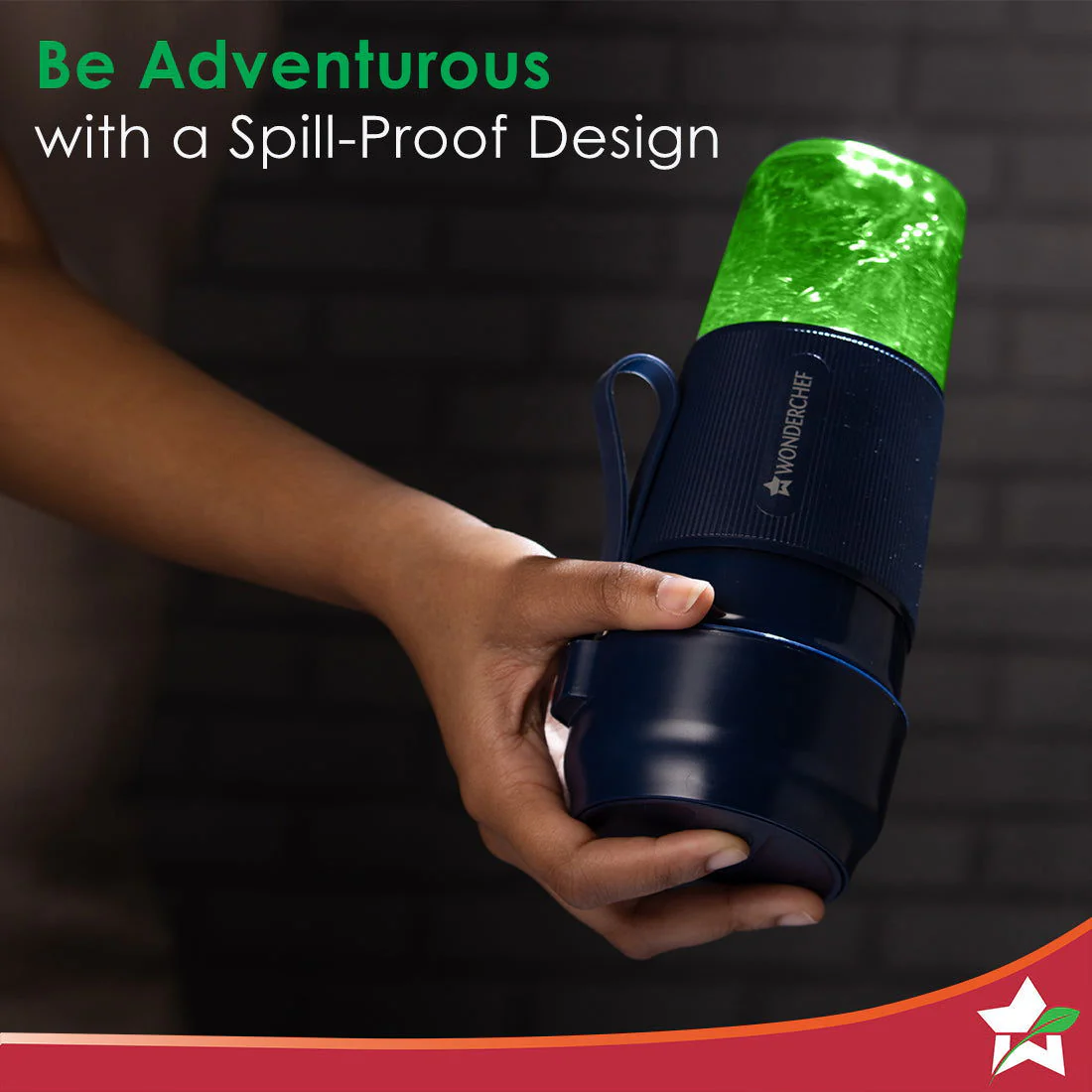 Nutri-Cup Portable Blender | USB Charging | Smoothie maker | SS Blades | Battery Operated Rechargeable Blender | 300ml | Compact Size | Blue - Image 6