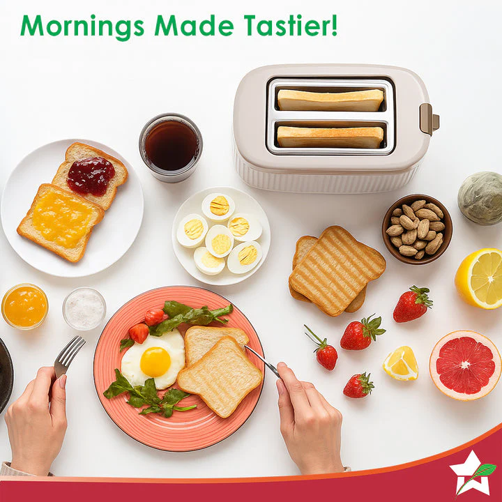 Regalia 2-Slice Pop-up Toaster with Lid Cover, 7 Browning Options for Golden Crispy Bread Toasts, Mid-Cycle Cancel Function, Slide-out Crumb Tray, 2-Yr Warranty, Ivory, Electric Toaster - Image 6