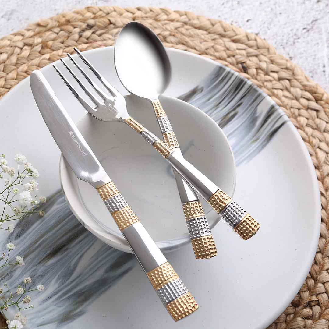 Roma Cultery Gift Set - Gold Plated - Set of 24 - Image 5