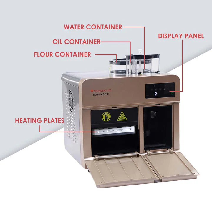 Roti-Magic| Fully Automatic Roti Maker for Perfect Homemade Rotis| Make Hot Rotis From Dry Atta & Water| Kneads Atta & Rolls Perfect Rotis| Hygienic, Effortless & Time-Saving| 1900 Watt| 2 Year Warranty| Rose Pink - Image 4