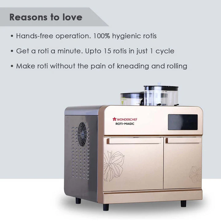 Roti-Magic| Fully Automatic Roti Maker for Perfect Homemade Rotis| Make Hot Rotis From Dry Atta & Water| Kneads Atta & Rolls Perfect Rotis| Hygienic, Effortless & Time-Saving| 1900 Watt| 2 Year Warranty| Rose Pink - Image 6