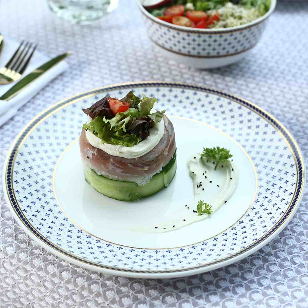 Sicilia Fine Bone China 10" Dinner Plate - Royal Blue - Set of 2 Pcs - Image 5