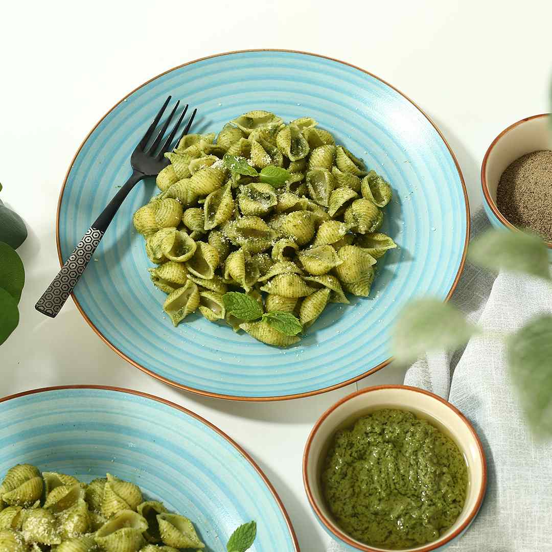 Teramo Dinner Plate Blue Set of 2 - Image 4