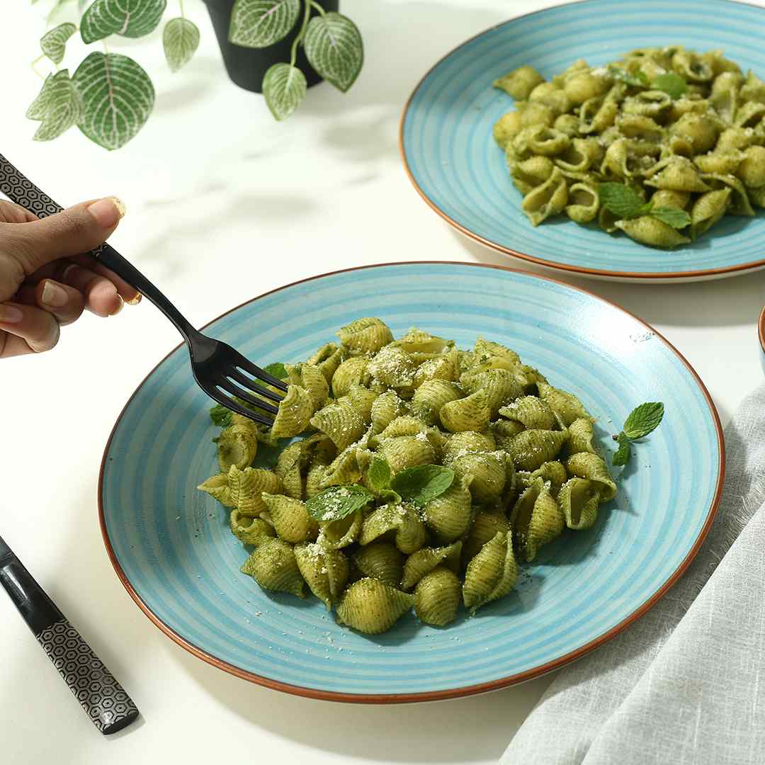 Teramo Dinner Plate Blue Set of 2 - Image 5