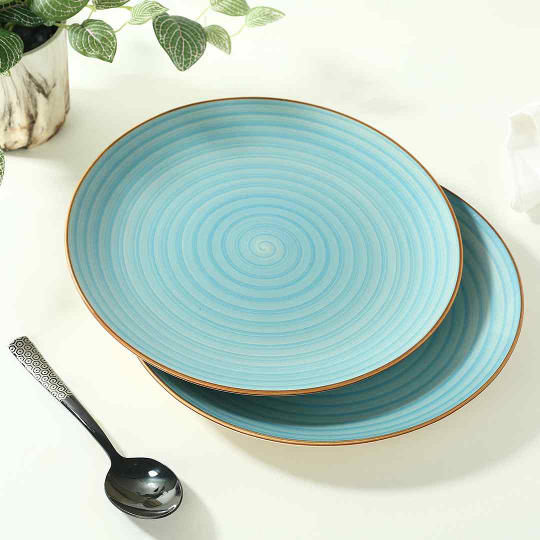 Teramo Dinner Plate Blue Set of 2 - Image 6