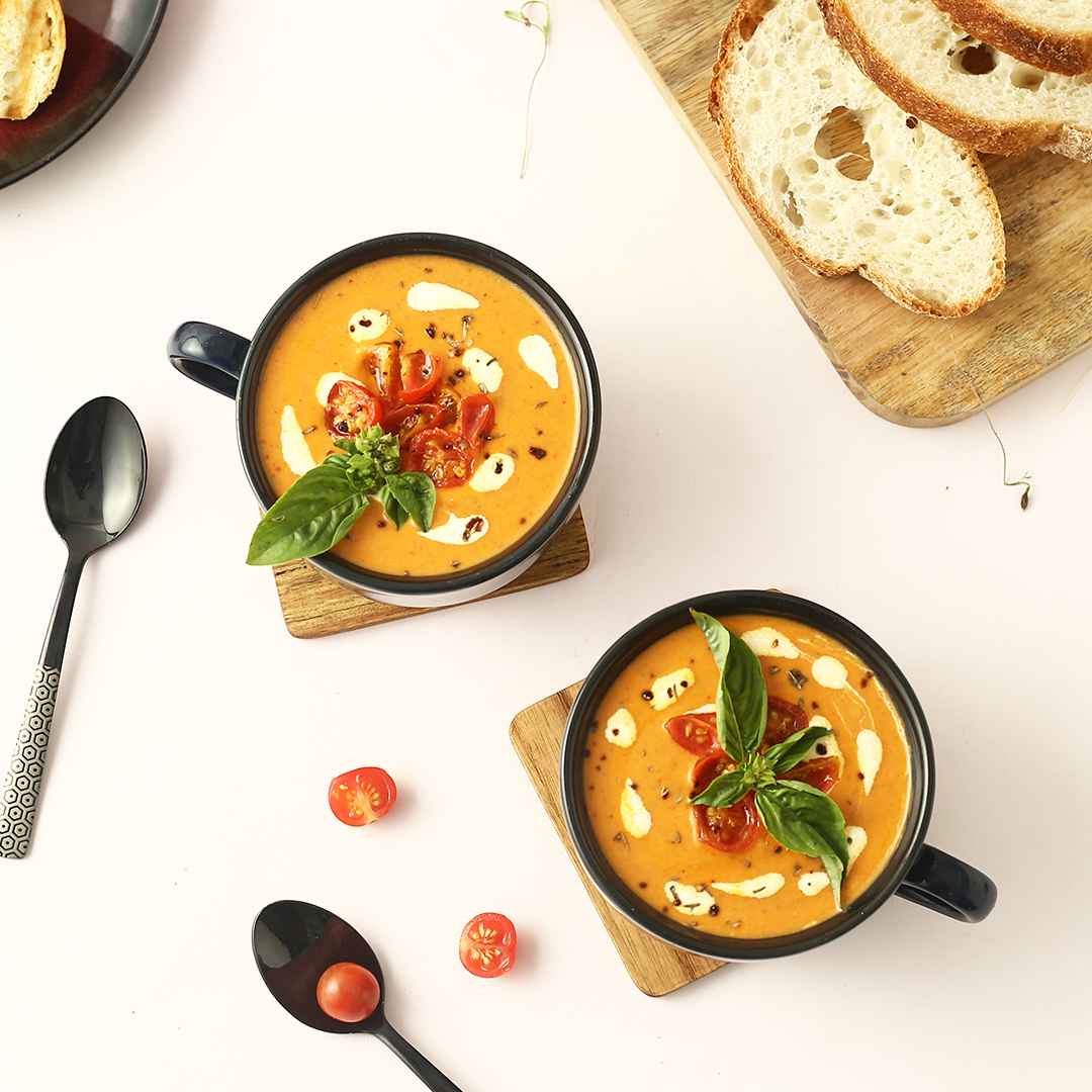 Teramo Navy Blue Glaze Soup Mug Set of 2 - Image 3