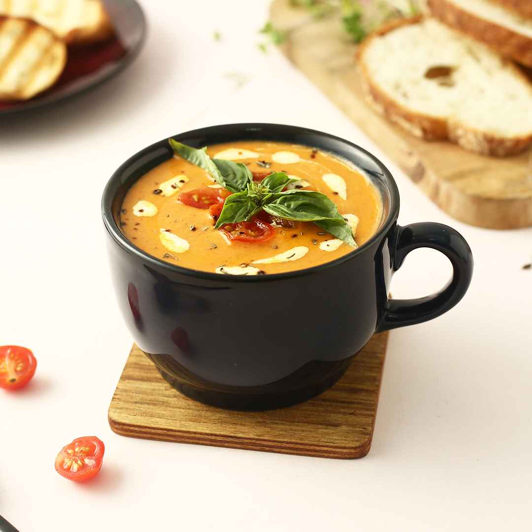 Teramo Navy Blue Glaze Soup Mug Set of 2 - Image 4