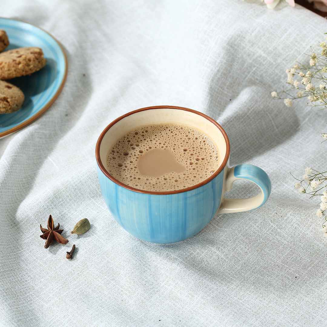 Teramo Tea Cup Blue Set of 2 - Image 3