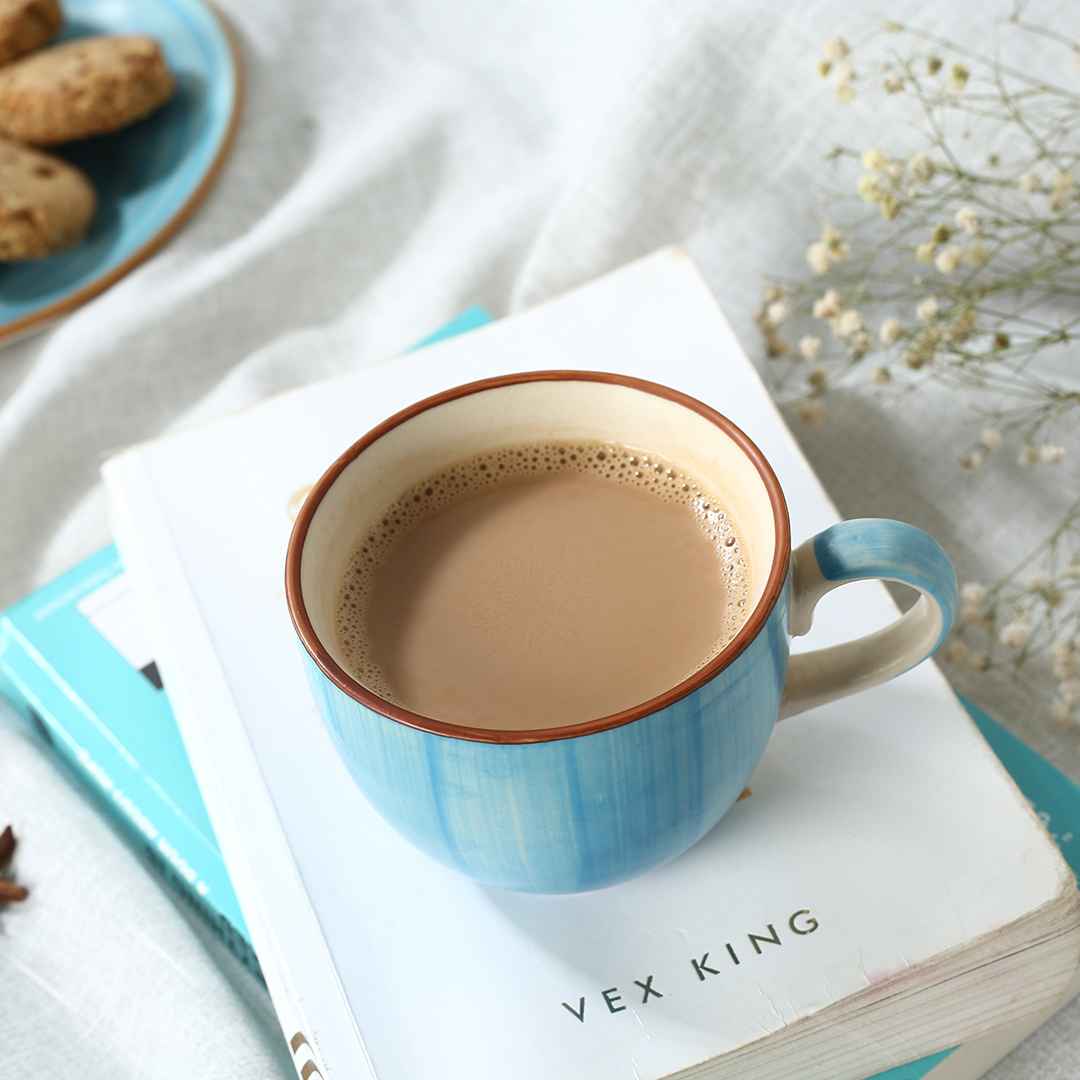 Teramo Tea Cup Blue Set of 2 - Image 4