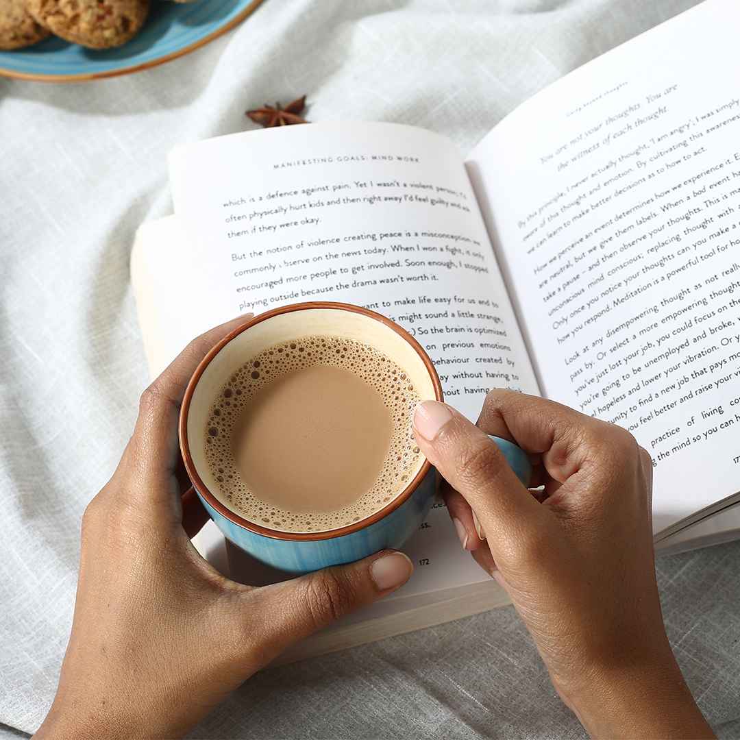 Teramo Tea Cup Blue Set of 2 - Image 5