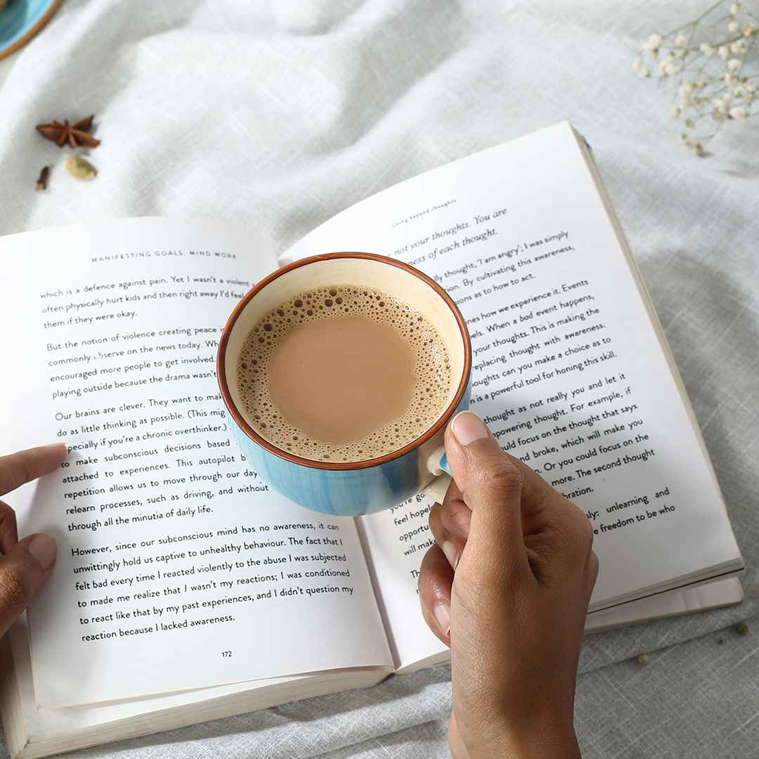 Teramo Tea Cup Blue Set of 2 - Image 6