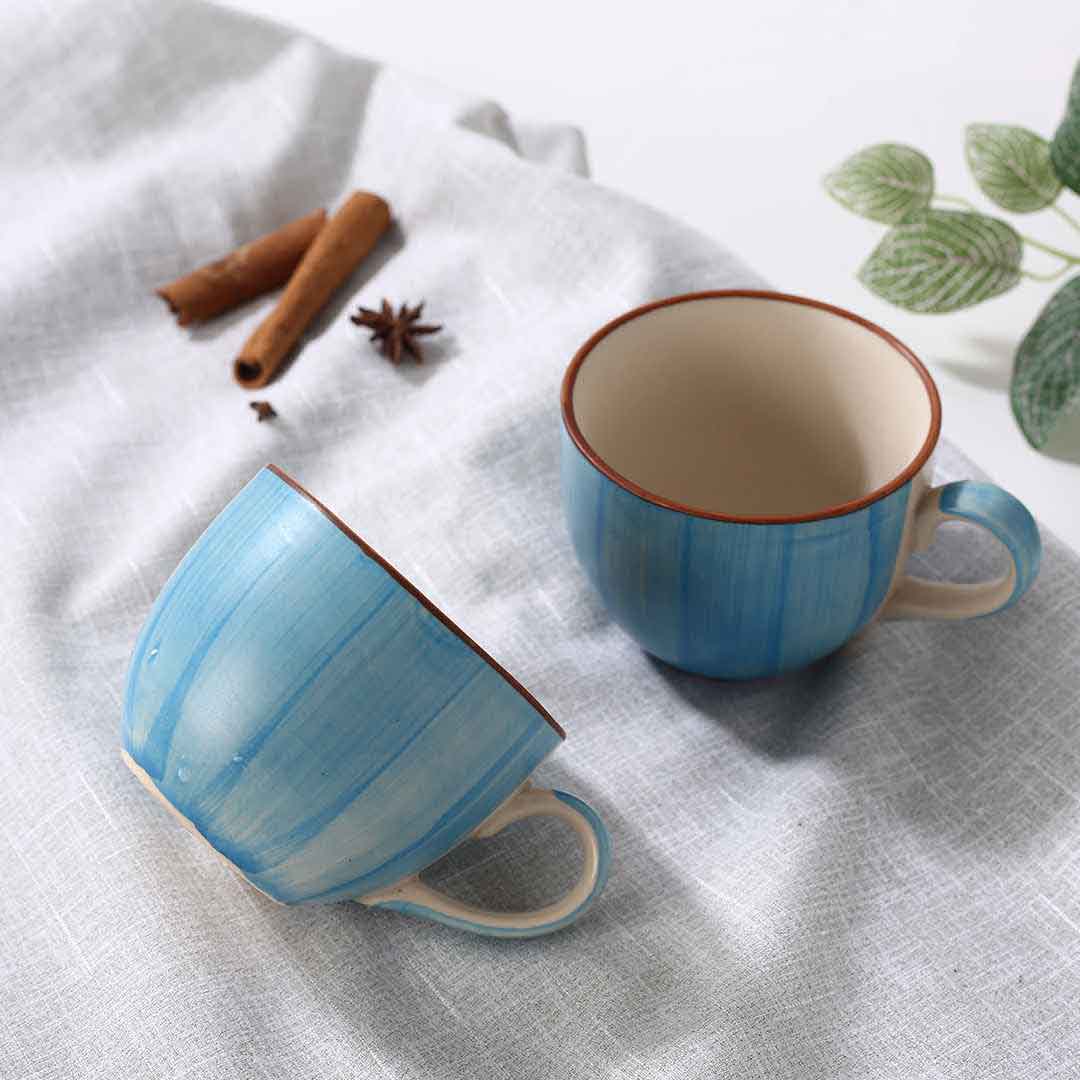 Teramo Tea Cup Blue Set of 2 - Image 7