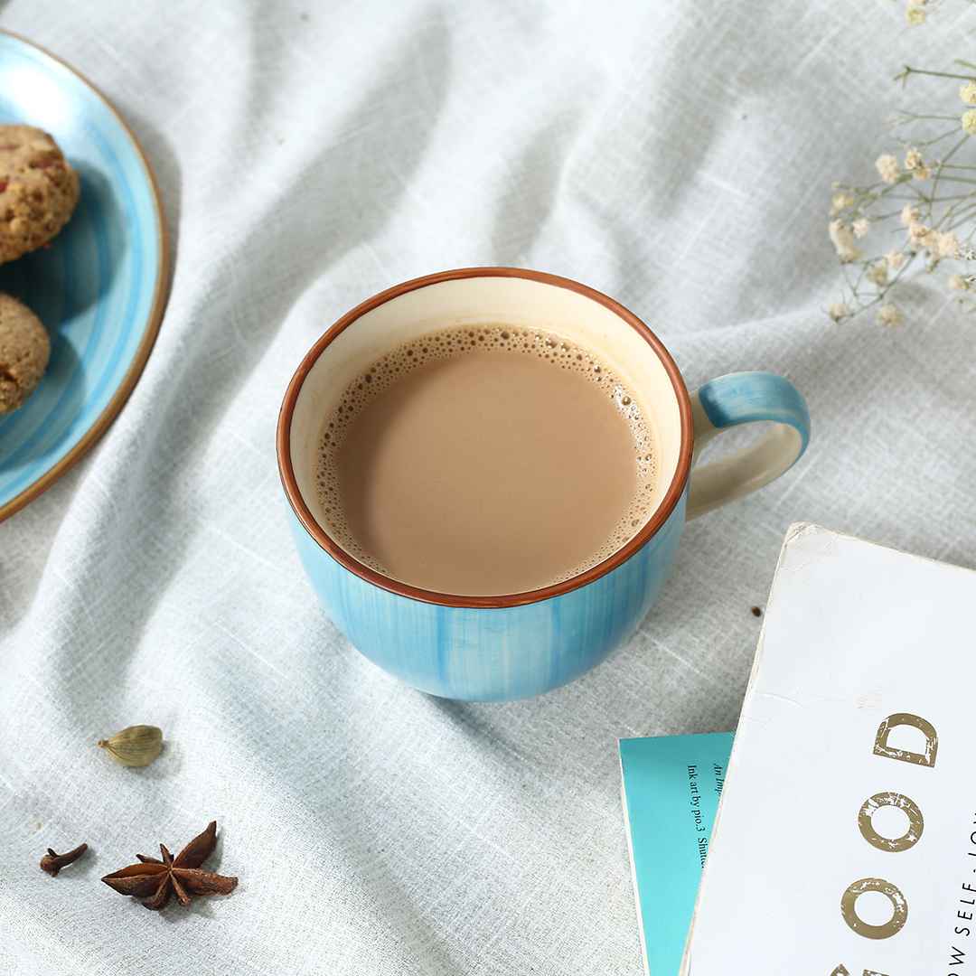 Teramo Tea Cup Blue Set of 2 - Image 8