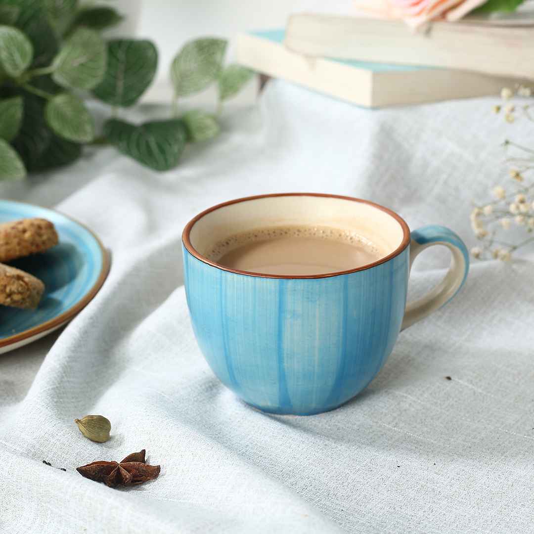 Teramo Tea Cup Blue Set of 2 - Image 9