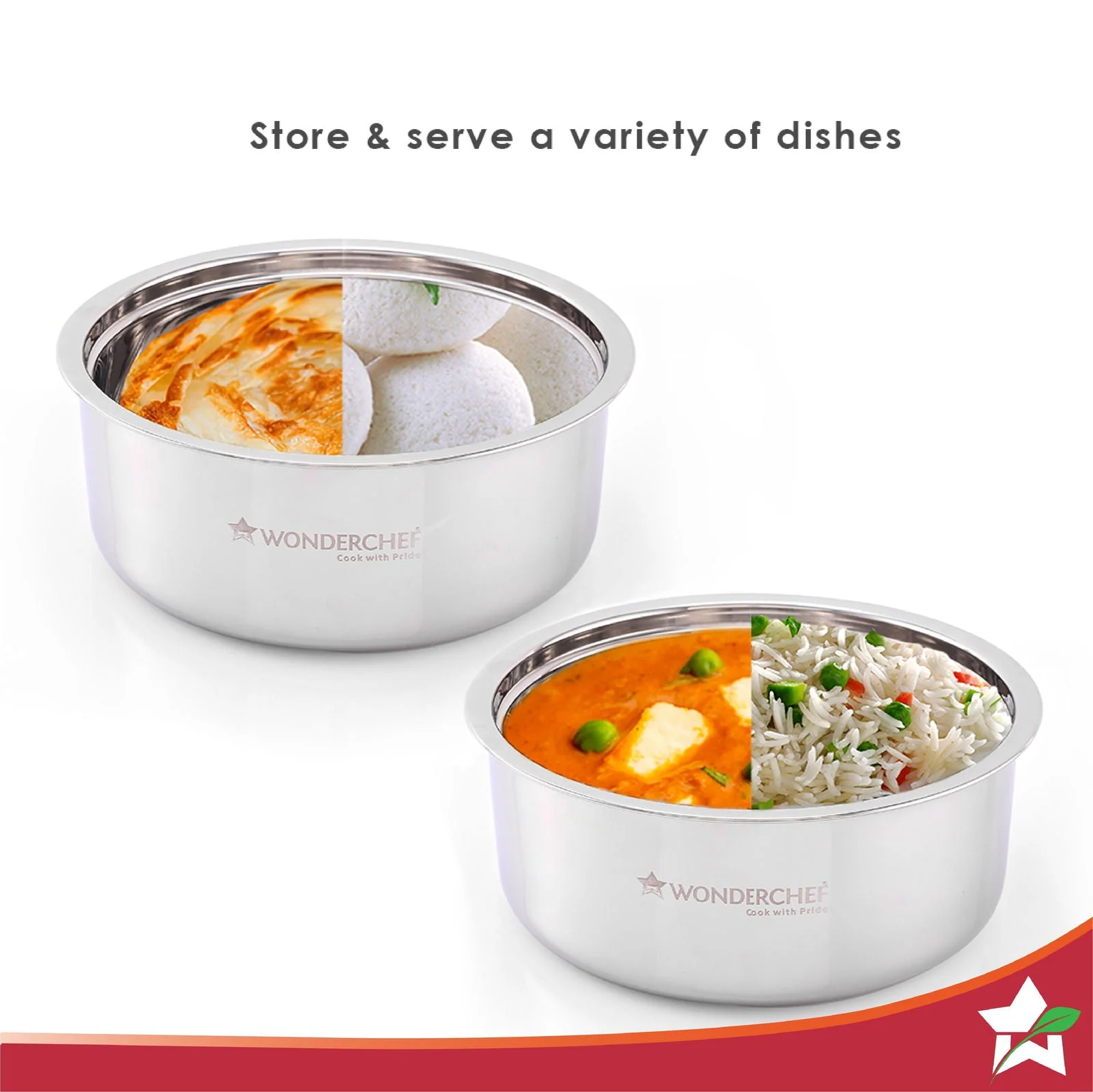 Wonderchef Austin Serving Casserole with Lid Set of 2pc - Image 5