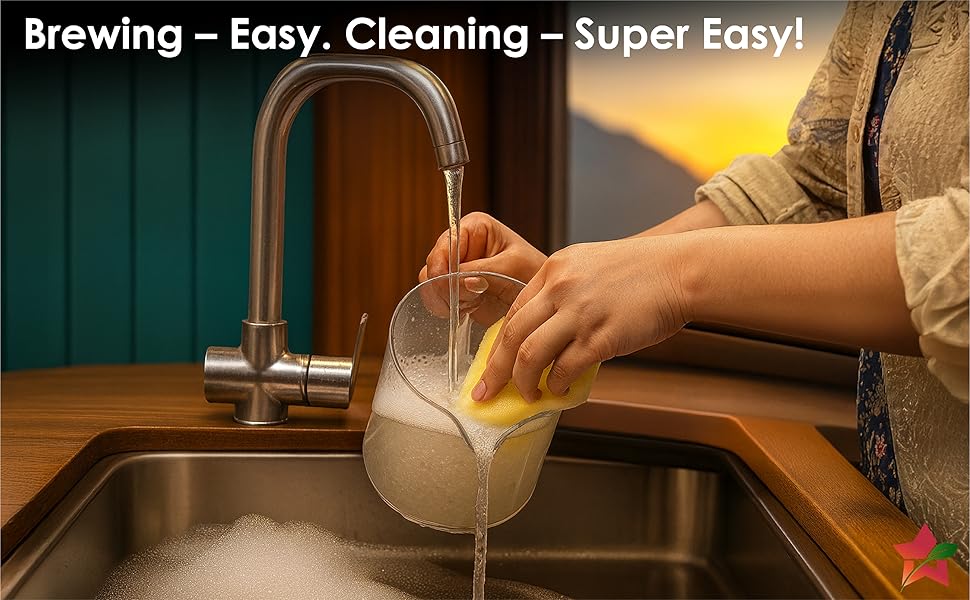 Wonderchef Chai Magic, Fully Automatic Tea & Cappuccino Maker, Make Masala Chai/Cutting Chai/Kahwa/, No Spills, No Overcooking, 4 Modes, Boil Milk/Water/Coffee, 500ML Glass Jar, 2-Yr Warranty - Image 7