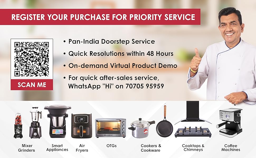 Wonderchef Chai Magic, Fully Automatic Tea & Cappuccino Maker, Make Masala Chai/Cutting Chai/Kahwa/, No Spills, No Overcooking, 4 Modes, Boil Milk/Water/Coffee, 500ML Glass Jar, 2-Yr Warranty - Image 8