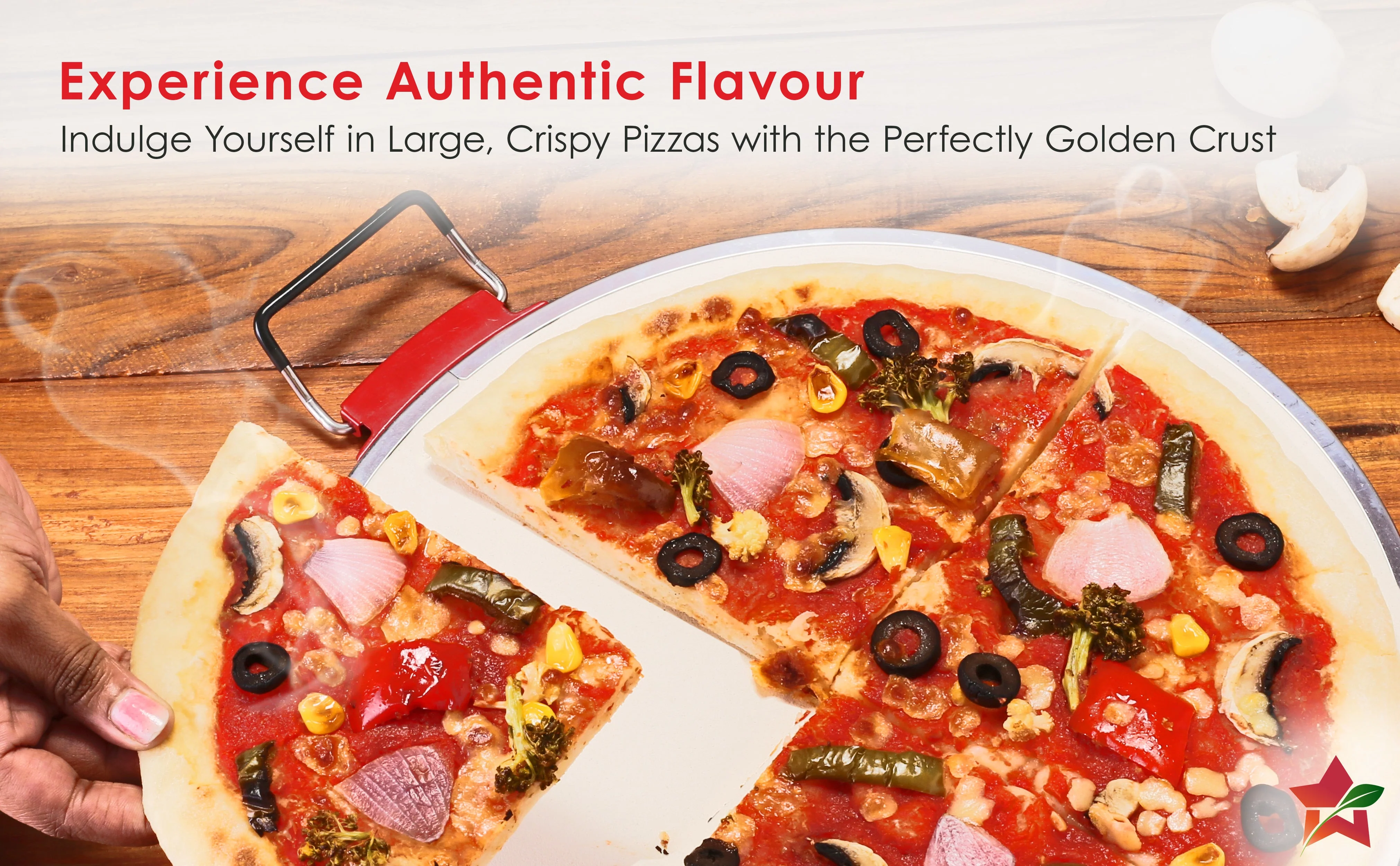 Wonderchef Regalia Pizza Maker | Crispy Pizzas in 5 Minutes with Rapid Cooking over 450°C | Wood-Fired Pizza-Like Taste | Lava Stone Base for Golden Crust | 1200W, 12-in Diameter | 2-Year Warranty - Image 18